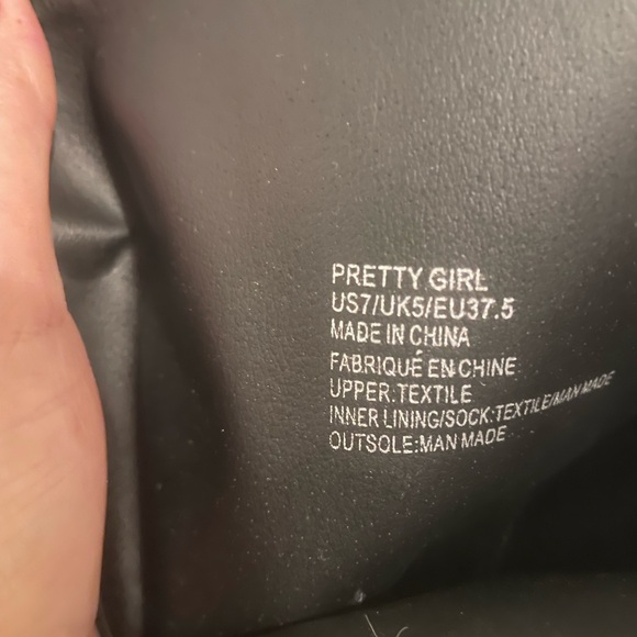 Black Stiletto Knee-High Boots - Picture 3 of 4